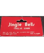 NEW 20mm Gold Jingle Bells VINTAGE Made in Taiwan Pack of 12 NOS - £7.39 GBP