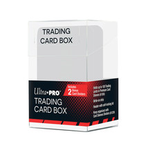 New Ultra Pro Trading Card Box Clear Storage Box w/ 2 Dividers 85670 - £5.21 GBP