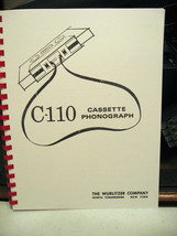 Wurlitzer Model C-110 Cassette Jukebox Manual - $18.81