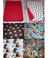 Fleece Baby Pet Blanket Lap Retriver Bulldog Paw Scottie German Sherpard... - £33.79 GBP