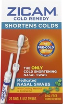 Zicam Cold Remedy Nasal Swabs 20 ea (Pack of 2) - £38.14 GBP