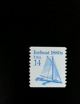 1985 14c Iceboat, Coil Scott 2134 Mint F/VF NH - $0.99