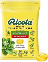 Ricola Lemon Mint Herb Throat Cough Drops 105 Pack Eucalyptus Fresh Brea... - $24.74