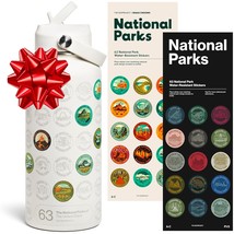 National Parks Water Bottle With Stickers Kit, Erikas Chesonis Collaboration, Ad - $72.99