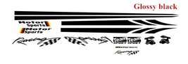 1set Motor  Racing Stripes Car Door Side Decor Stickers Auto Waist Lines Vinyl D - £100.74 GBP