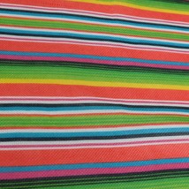Mexican Theme Vibrant Colorful Table Runner Fringe Fiesta Party Tablecloth Light - $14.52