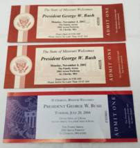 State of Missouri President George W. Bush Tickets 2002 Fundraiser Famil... - £14.90 GBP