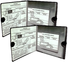 ESSENTIAL Car Auto Insurance Registration BLACK Document Wallet Holders 2 Pack - - £7.01 GBP