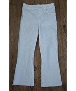 Spanx Womens Medium White Pants Raw Edge Hem Stretch Pull On Slimming - €30,70 EUR