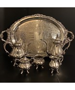 Wallace Baroque Antique Tea &amp; Coffee Full Serving SET of 6 Silver on Cop... - £422.74 GBP