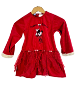 Minnie Mouse Dress Ballerina 5T World of Disney Red Party Christmas Vintage - $522.96 MXN