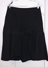 Larry Levine Ladies Black LINEN/RAYON A-LINE Gored SKIRT-6-NWT-$60-NICE - £16.30 GBP