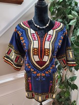 It Girl Women&#39;s African Print Cotton Sweetheart Neck Long Sleeve  Blouse 2X - £22.03 GBP