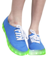 Stellata Dagli Occhi Jordan-05W Luce LED Allacciate Sneakers, Blu, USA 7 - £25.30 GBP