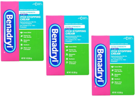 (3) Benadryl Extra Strength Anti-Itch Relief Cream for Most Outdoor Itch... - $15.83
