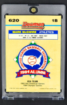 1992 Bowman Foil #620 Mark McGwire Oakland A&#39;s Athletics Baseball Card - £2.53 GBP