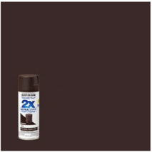 Rust-Oleum Painter&#39;s Touch 2X Satin Espresso General Purpose Spray Paint 12 Oz. - £8.10 GBP