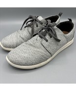 TOMS Gray Del Ray Lace Up Sneakers Comfort Womens 11 Casual - $373.62 MXN