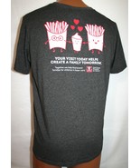 WENDY&#39;S Dave Thomas Foundation EMPLOYEE Crew T-SHIRT M Fast Food Frosty ... - $26.88 CAD