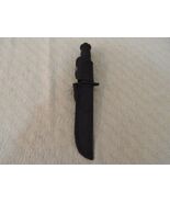 Columbia Shuang Rong Company Black 6&quot; Blade Rubber Handle Knife &amp; Sheath... - $267.48 MXN