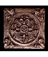 Ancient Greek Rosette Kitchen Backsplash Decorative Relief Tile DARK BRONZE - €32,26 EUR