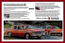 1964 Studebaker Cruiser &amp; Avanti Vintage Original Color Ad - Large Two Pages Usa - £15.11 GBP