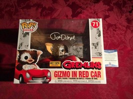 Funko Pop Rides Gizmo in Red Car Signed by Joe Dante Beckett Authentication - £93.73 GBP