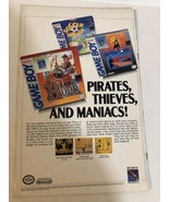 1991 Hook Game Boy NES Nintendo Vintage Print Ad pa20 - £10.02 GBP