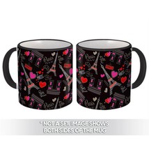 Cute Paris : Gift Mug Sweet Sixteen Valentine Travel Eiffel Tower Pattern Love Y - £12.78 GBP