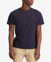 Polo Ralph Lauren Men&#39;s Classic Fit Jersey  Crew Neck T-Shirt in Ink-Medium - $37.99