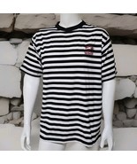 Vintage Alcatraz Prison Stripe T Shirt Adult Size 2XL Black San Francisc... - $514.33 MXN