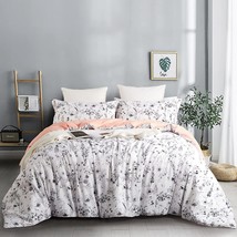 Floral King Size Comforter Set for King Bed Farmhouse Boho Bedding Comforter Set - £56.62 GBP
