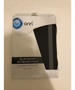 New ONN Bluetooth Keyboard Folio for iPad Air with Build-in stand Black - $6.62
