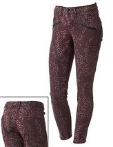 Rock &amp; Republic Banshee Tipsy Cheetah Animal Print Skinny Crop Jeans - £32.16 GBP