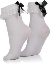 White Ruffled Anklet Socks - £20.26 GBP