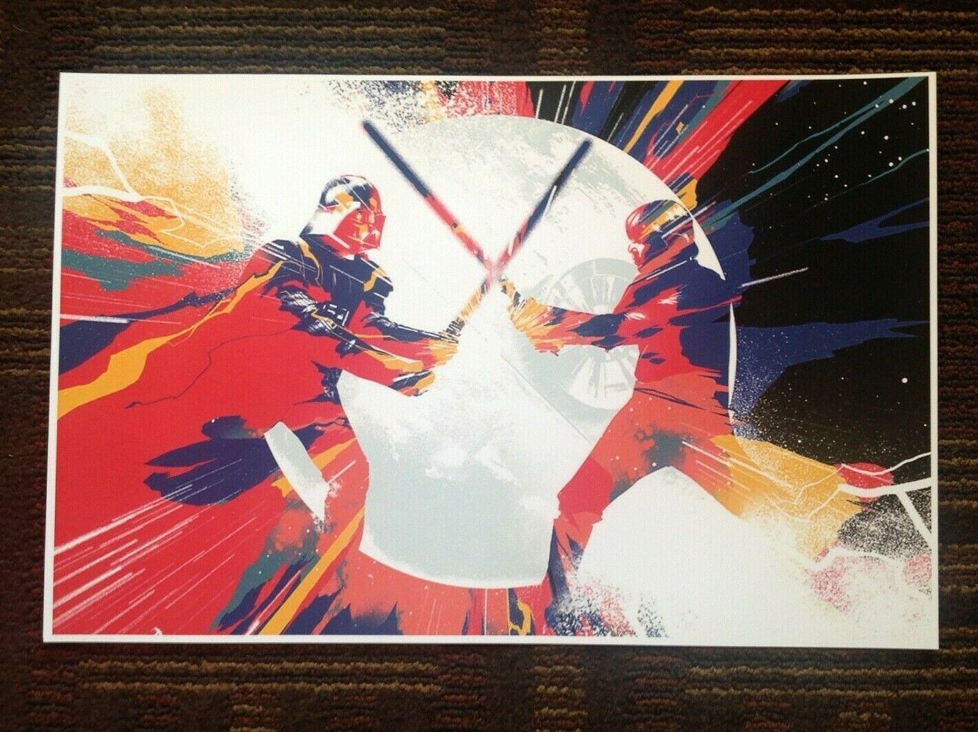 STAR WARS EPISODE VI  MOVIE POSTER DARTH VADER LIGHTSABER BATTLE 11 X 17 - $19.39