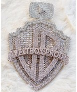 3.50CT Baguette Simulated Diamond Men&#39;s Custom Pendent Gold Plated 925 S... - €517,77 EUR