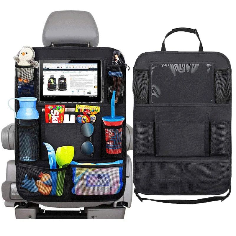 Ack organizer multi pocket storage bag tablet holder auto seat back protectors interior thumb200
