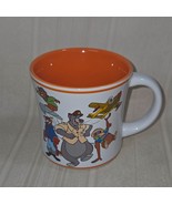 Disney Afternoon Talespin Tale Spin Mug Cup Baloo King Louie 12 oz Orange - $27.06 CAD