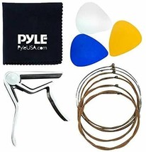 Pyle Acoustic Guitar Accessory Kit - Steel Strings, Full Set of Replacem... - £19.01 GBP