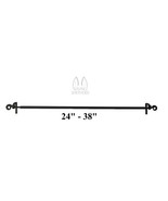 ADJUSTABLE WROUGHT IRON SCROLL CURTAIN ROD - Amish Blacksmith Handcrafte... - $81.46 CAD