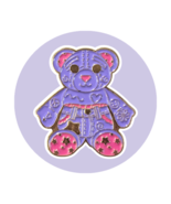 Retro Pop Culture Enamel Pin: Doodle Bear - $19.90