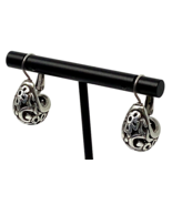Silver-Tone Floral Teardrop Dangle Earrings - €12,44 EUR