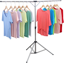 Space Saving Clothes Drying Rack Foldable Adjustable High Capacity Garme... - $58.42