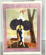 Retro Vogue Magazine Cover Art Print Woman and Dog September 1924 from 1... - $14.85