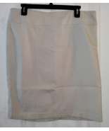 NEW WOMENS KIM ROGERS STRETCH BEIGE PULL ON PENCIL SKIRT  SIZE 14 - $500.23 MXN