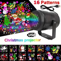 Snowflake Christmas Laser Projector – 16 Patterns LED Decoration - $289.34 MXN