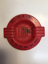 Retro Metal Ashtray Slim Jims 10 Cent Smoked Beef Sausage Advertising Vintage - £5.89 GBP