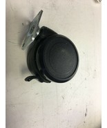 HARD PLASTIC BLACK HOODED SWIVEL TOP-PLATE CASTER, 60mm dia (2-3/8&quot;) Bas... - $5.20