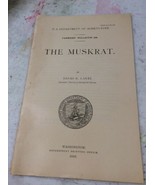 US DEPARTMENT OF AGRICULTURE FARMERS BULLETIN The Muskrat April 1910 - $9.99